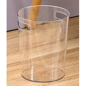 IPEA Clear Plastic Waste Paper Bin 22 x 19 cm Minimalist and Elegant Design Waste Paper Bin for Office, Home, Bedroom Trash Can for Desk, Table IPEA Clear Plastic Waste Paper Bin 22 x 19 cm Minimalist and Elegant Design Waste Paper Bin for Office, Home, Bedroom Trash Can for Desk, Table
