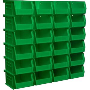 Akro-Mils 30210 Plastic Storage Stacking Hanging Akro Bin, 5-Inch by 4-Inch by 3-Inch, Green, Case of 24 Akro-Mils 30210 Plastic Storage Stacking Hanging Akro Bin, 5-Inch by 4-Inch by 3-Inch, Green, Case of 24