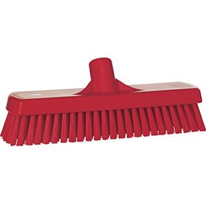 Vikan 70604 Deck Scrub, 11-3/4" Polyester Bristle, Red Vikan 70604 Deck Scrub, 11-3/4" Polyester Bristle, Red