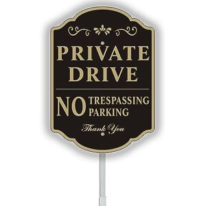 Yuntarda 9.6"x13.6" No Trespassing Sign with 28" Long Alloy Stake, 40mil Reflective Aluminum Metal Sign, Weatherproof, Easy Installation for Outdoor Use Yuntarda 9.6"x13.6" No Trespassing Sign with 28" Long Alloy Stake, 40mil Reflective Aluminum Metal Sign, Weatherproof, Easy Installation for Outdoor Use