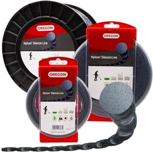 Oregon Nylium Silencio Strimmer Line, Round Profile Replacement Cord for Battery Powered Garden Trimmer Tools, 2.7mm, 69m Long Donut Spool (800011) Oregon Nylium Silencio Strimmer Line, Round Profile Replacement Cord for Battery Powered Garden Trimmer Tools, 2.7mm, 69m Long Donut Spool (800011)