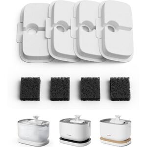 PETLIBRO Replacement Filters, for Dockstream Cat Water Fountains PLWF115, PLWF105, PLWF005 (4-Pack) PETLIBRO Replacement Filters, for Dockstream Cat Water Fountains PLWF115, PLWF105, PLWF005 (4-Pack)