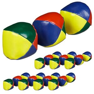 Relaxdays Juggling Balls, Set of 24, for Beginners and Professionals, Soft, Children, Adults, Set, Ø 65 mm, Colourful, Sand, 6.5 cm Relaxdays Juggling Balls, Set of 24, for Beginners and Professionals, Soft, Children, Adults, Set, Ø 65 mm, Colourful, Sand, 6.5 cm