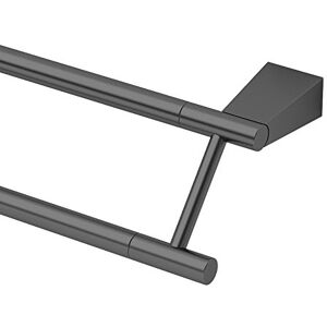 Gatco 4714MX Bleu, 24" Double Towel Bar in Matte Black Gatco 4714MX Bleu, 24" Double Towel Bar in Matte Black