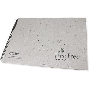 Artway Tree Free – Spiral Bound A3 Cotton Rag Paper Sketchbook White – 40 Sides/20 Pages of 250gsm 100% Cotton Rag Paper – 100% Recycled Tree Free Sketchbook Artway Tree Free – Spiral Bound A3 Cotton Rag Paper Sketchbook White – 40 Sides/20 Pages of 250gsm 100% Cotton Rag Paper – 100% Recycled Tree Free Sketchbook