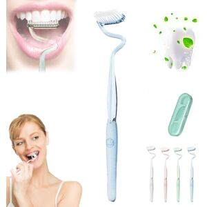 Grolomo S-Shaped Toothbrush,s-Shaped Vertical Toothbrush,s-Shaped Vertical Brush Toothbrush,Deep Clean Toothbrush,Comprehensive Care for Teeth and Gums for Adults (C) Grolomo S-Shaped Toothbrush,s-Shaped Vertical Toothbrush,s-Shaped Vertical Brush Toothbrush,Deep Clean Toothbrush,Comprehensive Care for Teeth and Gums for Adults (C)