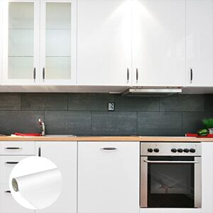 Ambiance Sticker Waterproof Adhesive Vinyl Roll for Kitchen, Cabinet, Cabinet, Door, Wall Sticker H60 x L200 cm – White Ambiance Sticker Waterproof Adhesive Vinyl Roll for Kitchen, Cabinet, Cabinet, Door, Wall Sticker H60 x L200 cm – White