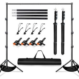 Heysliy Backdrop Stand Kit, 3m x 3m(9.8ft by 9.8ft) Photography Background Stand,Adjustable Height and Width Backdrop Stand Frame for Decoration,Photo,Party Heysliy Backdrop Stand Kit, 3m x 3m(9.8ft by 9.8ft) Photography Background Stand,Adjustable Height and Width Backdrop Stand Frame for Decoration,Photo,Party