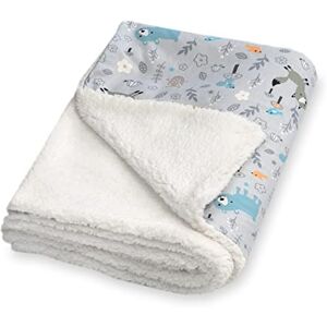 Julius Zöllner Winter Blanket Made of Cotton Jersey and Cuddly Teddy Fabric, Size 70 x 100 cm, Made in Germany, Oeko-Tex® Standard 100, Smart Friends Julius Zöllner Winter Blanket Made of Cotton Jersey and Cuddly Teddy Fabric, Size 70 x 100 cm, Made in Germany, Oeko-Tex® Standard 100, Smart Friends