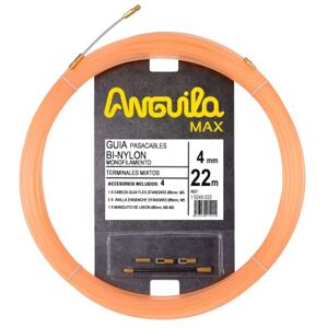 Anguila Max Cable Guide Mixed Clamps Monofilament BI Nylon Salmon 4 mm Diameter 22 Metres Anguila Max Cable Guide Mixed Clamps Monofilament BI Nylon Salmon 4 mm Diameter 22 Metres
