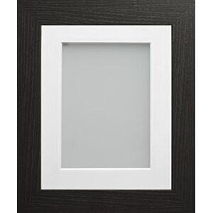 Frame Company Watson Range Black 8x6 inch Picture Photo Frame with White Mount for Image 5x3 inch *Choice of Sizes* Fitted with Real Glass Frame Company Watson Range Black 8x6 inch Picture Photo Frame with White Mount for Image 5x3 inch *Choice of Sizes* Fitted with Real Glass