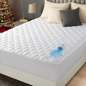 Utopia Bedding Quilted Fitted Waterproof Mattress Protector, Machine Washable Mattress Cover Stretches up to 40 cm Deep (White, Twin 99 x 190 cm) Utopia Bedding Quilted Fitted Waterproof Mattress Protector, Machine Washable Mattress Cover Stretches up to 40 cm Deep (White, Twin 99 x 190 cm)