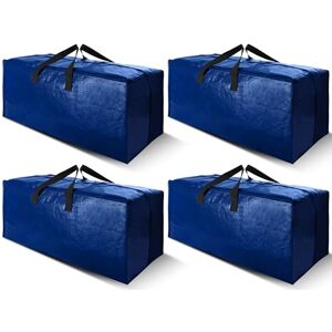 Cosy Family 4 Pack Heavy Duty Extra Large Moving Bags with Backpack Straps Strong Handles & Zippers, Storage Totes For Space Saving, Fold Flat, Alternative to Moving Box (X-Large-Set of 4, Blue) Cosy Family 4 Pack Heavy Duty Extra Large Moving Bags with Backpack Straps Strong Handles & Zippers, Storage Totes For Space Saving, Fold Flat, Alternative to Moving Box (X-Large-Set of 4, Blue)