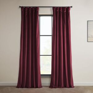 HPD Half Price Drapes Heritage Plush Velvet 96 Inches Long Darkening Curtains for Bedroom & Living Room 50W x 96L, (1 Panel), Dark Merlot, Polyester Blend, 50" W x 96" L (Pack of 1) HPD Half Price Drapes Heritage Plush Velvet 96 Inches Long Darkening Curtains for Bedroom & Living Room 50W x 96L, (1 Panel), Dark Merlot, Polyester Blend, 50" W x 96" L (Pack of 1)