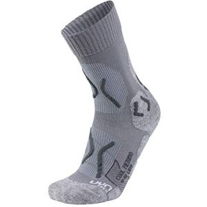 UYN Artze Wall Art S100053 Trekking Cool Merino Socks Women'S Light Gray Melange/Pearl Grey 42 UYN Artze Wall Art S100053 Trekking Cool Merino Socks Women'S Light Gray Melange/Pearl Grey 42