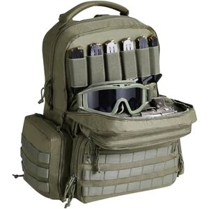 VEVOR Tactical Range Backpack for 6 Pistols, Gun Backpack with 6 Independent Pistol Bags & 10 Magazines, Pistol Backpack for Outdoor Hunting Shooting, Range Bag for Handguns Lockable Zipper, Green VEVOR Tactical Range Backpack for 6 Pistols, Gun Backpack with 6 Independent Pistol Bags & 10 Magazines, Pistol Backpack for Outdoor Hunting Shooting, Range Bag for Handguns Lockable Zipper, Green