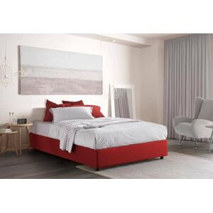 Talamo Italia Double bed Maria, Container bed with fabric covering, 100% Made in Italy, Front opening, suitable for mattress Cm 160x200, Red Talamo Italia Double bed Maria, Container bed with fabric covering, 100% Made in Italy, Front opening, suitable for mattress Cm 160x200, Red