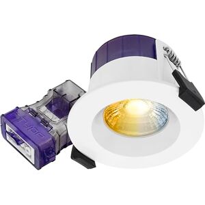 Luceco FType Regressed Ultra Change and 4Colour 2700K, 3000K, 4000K, 6000K Colour Change Temperature Downlight, 4W/6W, IP65 Rated, White Luceco FType Regressed Ultra Change and 4Colour 2700K, 3000K, 4000K, 6000K Colour Change Temperature Downlight, 4W/6W, IP65 Rated, White