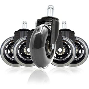 OFITURIA Set of 5 Office Play Swivel Chair Replacement Castors Furniture Castors Resistant Silicone Material Diameter 11 mm OFITURIA Set of 5 Office Play Swivel Chair Replacement Castors Furniture Castors Resistant Silicone Material Diameter 11 mm