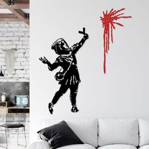 Hanah Home Stylish Black Decorative Metal Wall Accessory, 48 x 83 cm & 30 x 62 cm, 100% Metal, 1.5 mm Thick, Easy Wall Mounting, Perfect for Modern Decor Hanah Home Stylish Black Decorative Metal Wall Accessory, 48 x 83 cm & 30 x 62 cm, 100% Metal, 1.5 mm Thick, Easy Wall Mounting, Perfect for Modern Decor