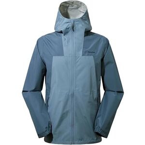 Berghaus Deluge Pro Waterproof Shell Jacket Adjustable Durable Coat Rain Protection Jacket, Soft Slate/Trooper, 2XL Berghaus Deluge Pro Waterproof Shell Jacket Adjustable Durable Coat Rain Protection Jacket, Soft Slate/Trooper, 2XL