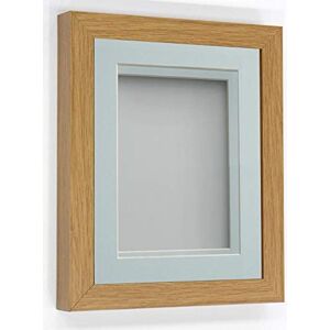 Frame Company Rickman Box Frame Beech with Light Blue Mount, 12x12 for 10x10 inch Frame Company Rickman Box Frame Beech with Light Blue Mount, 12x12 for 10x10 inch