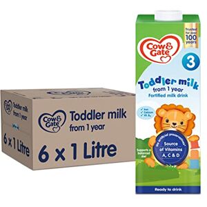 Cow & Gate 3 Toddler Baby Milk Ready to Use Liquid Formula, 1-3 Years, 1 L (Pack of 6) Cow & Gate 3 Toddler Baby Milk Ready to Use Liquid Formula, 1-3 Years, 1 L (Pack of 6)