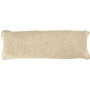 Lavish Home Body Pillow Cover. Sherpa with side zipper 18 ”x52” (Ivory) Lavish Home Body Pillow Cover. Sherpa with side zipper 18 ”x52” (Ivory)