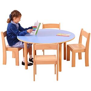 Liberty House Toys Pastel Blue Round Table H470 x W1000mm, W100mm Liberty House Toys Pastel Blue Round Table H470 x W1000mm, W100mm