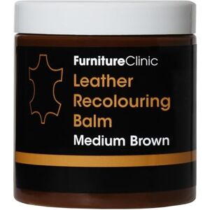 Furniture Clinic Leather Recolouring Balm Leather Colour Restorer for Sofas, Leather Colour Repair for Faded & Scratched Leather Upholstery, Car Seats, Shoes and Clothing 16 Colours (Medium Brown) Furniture Clinic Leather Recolouring Balm Leather Colour Restorer for Sofas, Leather Colour Repair for Faded & Scratched Leather Upholstery, Car Seats, Shoes and Clothing 16 Colours (Medium Brown)