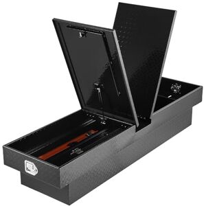 VEVOR Crossover Truck Tool Box, 70x20x13 In, Heavy Duty Aluminum Toolbox with Diamond Texture, Pick Up Truck Bed RV Trailer Toolbox, Waterproof Storage Organizer with Lock, Keys, Side Handles, Black VEVOR Crossover Truck Tool Box, 70x20x13 In, Heavy Duty Aluminum Toolbox with Diamond Texture, Pick Up Truck Bed RV Trailer Toolbox, Waterproof Storage Organizer with Lock, Keys, Side Handles, Black