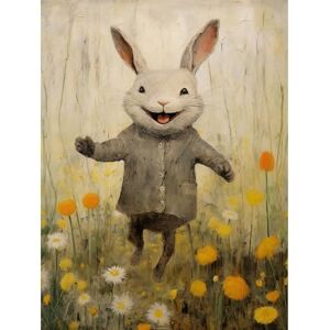 Artery8 Raincoat Rabbit Happy Bunny Flower Meadow Kids Girls Bedroom Nursery Artwork Extra Large XL Wall Art Poster Print Artery8 Raincoat Rabbit Happy Bunny Flower Meadow Kids Girls Bedroom Nursery Artwork Extra Large XL Wall Art Poster Print