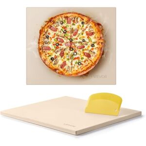 VEVOR Pizza Stone, 16 x 14 in Rectangular Cordierite Pizza Stone, Extra Large Baking-Stone with Scraper, 0.6 in Thick Heat-Resistant Cordierite, for Kitchen Oven, Baking Bread & Pizzas, BBQ Grilling VEVOR Pizza Stone, 16 x 14 in Rectangular Cordierite Pizza Stone, Extra Large Baking-Stone with Scraper, 0.6 in Thick Heat-Resistant Cordierite, for Kitchen Oven, Baking Bread & Pizzas, BBQ Grilling