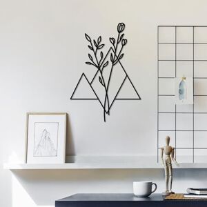 Hanah Home Stylish Black Decorative Metal Wall Accessory, 50 x 35 cm, 100% Metal (1.5 mm), Lightweight & Easy to Hang, Perfect for Modern Home Decor Hanah Home Stylish Black Decorative Metal Wall Accessory, 50 x 35 cm, 100% Metal (1.5 mm), Lightweight & Easy to Hang, Perfect for Modern Home Decor