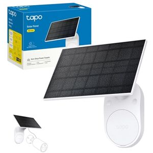 Tapo A201 Solar Panel, Flexible Installation and Angle Adjustment, High-Efficiency 45min Solar Charging for Full Day Usage, Non-Stop Power Supply, IP65, Compatible with All Battery Cameras Tapo A201 Solar Panel, Flexible Installation and Angle Adjustment, High-Efficiency 45min Solar Charging for Full Day Usage, Non-Stop Power Supply, IP65, Compatible with All Battery Cameras