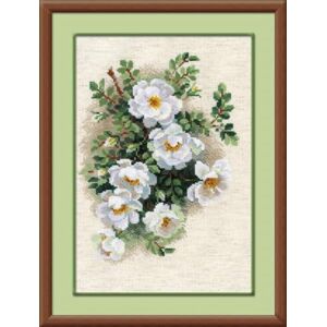 Riolis Cross Stitch Kit 1351 White Briar Riolis Cross Stitch Kit 1351 White Briar
