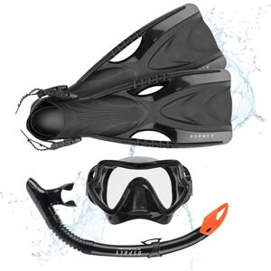 Osprey Snorkel Set with Mask, Snorkel Tube & Flippers, Tempered Glass Lens, Silicone Skirt and Purge Valve, Snorkelling & Scuba Diving Gear for Adults Osprey Snorkel Set with Mask, Snorkel Tube & Flippers, Tempered Glass Lens, Silicone Skirt and Purge Valve, Snorkelling & Scuba Diving Gear for Adults