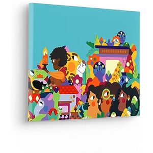 Komar Canvas Picture Encanto Colours of Columbia Size 40 x 30 cm Children's Room Picture, Wall Picture, Children's Room Komar Canvas Picture Encanto Colours of Columbia Size 40 x 30 cm Children's Room Picture, Wall Picture, Children's Room