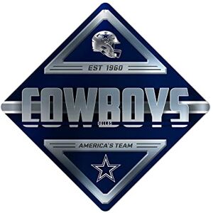 Rico Industries NFL Dallas Cowboys Metal Crossing Sing Home Decore Perfect for Bed Room, Man Cave, Garage Rico Industries NFL Dallas Cowboys Metal Crossing Sing Home Decore Perfect for Bed Room, Man Cave, Garage