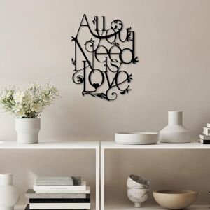 Hanah Home Stylish Black Decorative Metal Wall Accessory, 44 x 57 cm, 100% Metal, 1.5 mm Thickness, Lightweight (0.44 kg), Perfect for Modern Home Decor Hanah Home Stylish Black Decorative Metal Wall Accessory, 44 x 57 cm, 100% Metal, 1.5 mm Thickness, Lightweight (0.44 kg), Perfect for Modern Home Decor