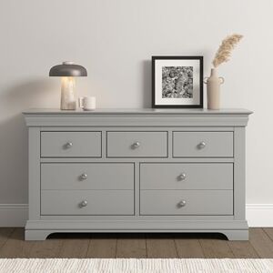 Seconique Bordeaux 3+2 Drawer Chest in Pebble Grey Seconique Bordeaux 3+2 Drawer Chest in Pebble Grey