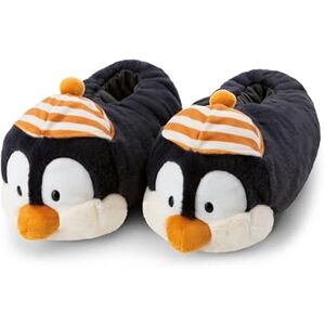 Nici Slippers, Penguin Peppi, Size M (3.5–6.5 UK/36–39 EU), Black, Warm Cuddly Toy Slippers Made of Plush for Children and Adults, Animal Shoes with Non-Slip Sole, 62344 Nici Slippers, Penguin Peppi, Size M (3.5–6.5 UK/36–39 EU), Black, Warm Cuddly Toy Slippers Made of Plush for Children and Adults, Animal Shoes with Non-Slip Sole, 62344