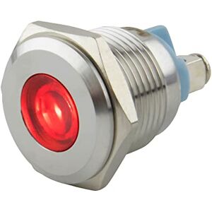SeKi 16 mm LED Indicator Light in red 6-24 V; V2A Stainless Steel Signal Light Indicator Light, Indicator Light, Indicator lamp, Power Indicator SeKi 16 mm LED Indicator Light in red 6-24 V; V2A Stainless Steel Signal Light Indicator Light, Indicator Light, Indicator lamp, Power Indicator