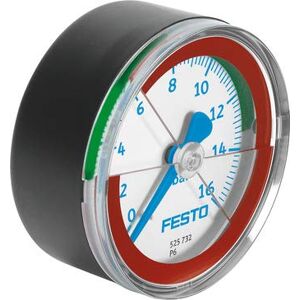 FESTO 525726 Model MA-40-16-R1/8-E-RG Pressure Gauge FESTO 525726 Model MA-40-16-R1/8-E-RG Pressure Gauge