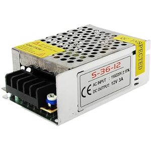 VoltShine 36W 12VDC power supply for LED strips, ideal for decorative lighting and electronics projects. VoltShine 36W 12VDC power supply for LED strips, ideal for decorative lighting and electronics projects.