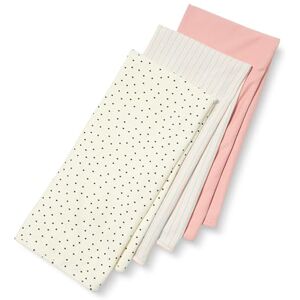 Amazon Essentials Unisex Babies' Swaddle Blankets, Pack of 3, Dots/Dusty Rose/Stripes, One Size Amazon Essentials Unisex Babies' Swaddle Blankets, Pack of 3, Dots/Dusty Rose/Stripes, One Size