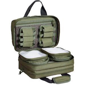 VEVOR Range Bag for 2 Pistols, Tactical Gun Bag with 2 Built-in Removable Pistol Bags & 6 Detachable Magazines, Gun Range Bag for Outdoor Hunting Shooting, Lockable Carrying Handgun Bag Case, Green VEVOR Range Bag for 2 Pistols, Tactical Gun Bag with 2 Built-in Removable Pistol Bags & 6 Detachable Magazines, Gun Range Bag for Outdoor Hunting Shooting, Lockable Carrying Handgun Bag Case, Green