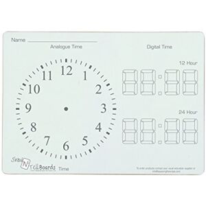 Spaceright Europe 99029T/35 Rigid Show 'N' Tell Time Mini Whiteboard (Size A4, pk of 35) Spaceright Europe 99029T/35 Rigid Show 'N' Tell Time Mini Whiteboard (Size A4, pk of 35)