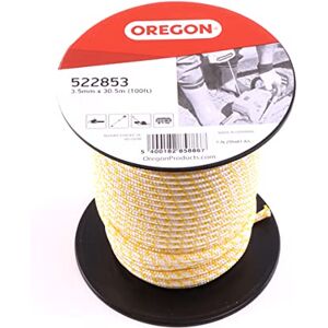 Oregon Starter Rope 3.5 mm x 30.5 m (100 ft) Roll Length, for Chainsaws, Strimmers & Brush Cutters, Polyamide Core, Oil & Petrol Resistant (522853) Oregon Starter Rope 3.5 mm x 30.5 m (100 ft) Roll Length, for Chainsaws, Strimmers & Brush Cutters, Polyamide Core, Oil & Petrol Resistant (522853)