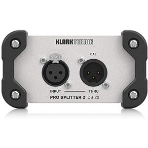 Klark Teknik DS20 Pro Splitter 2 Passive 1-In/2-Out Signal Splitter with Midas Transformer and Extended Dynamic Range Klark Teknik DS20 Pro Splitter 2 Passive 1-In/2-Out Signal Splitter with Midas Transformer and Extended Dynamic Range